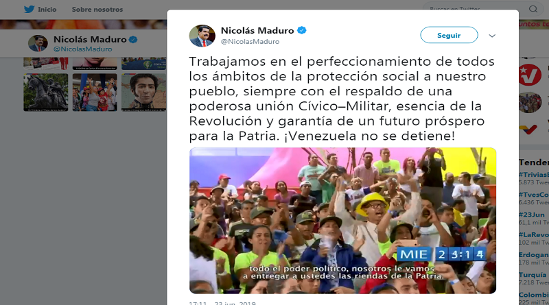 Presidente Maduro: Venezuela seguirá avanzando con la Revolución Bolivariana