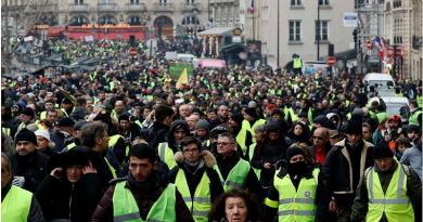 Francia registra unas 50 mil manifestaciones de chalecos amarillos