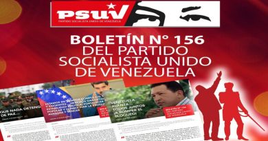 Boletín N ° 156 del Psuv resume dos décadas de las agresiones imperiales contra Venezuela