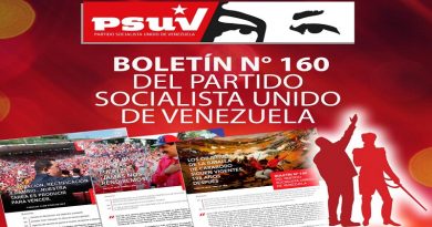 Boletín del PSUV N° 160 insta a insistir en la independencia absoluta de Venezuela