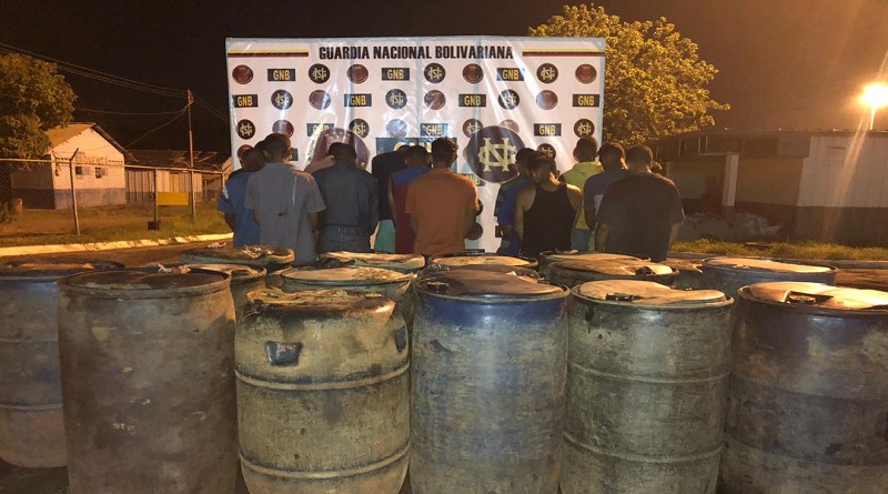 Detenidos 14 ciudadanos por extracción ilegal de combustible en el estado Bolívar
