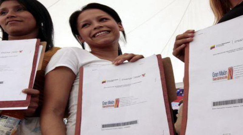Cerca del 72% de los habitantes de la Gran Misión Vivienda Venezuela poseen título de propiedad