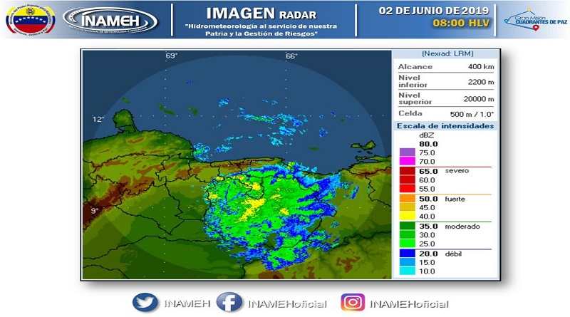 Sistema de vaguada afectará cinco estados del país