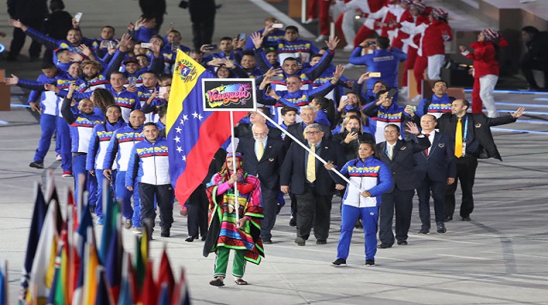 Con orgullo patrio la delegación venezolana desfiló en ceremonia inaugural de Panamericanos