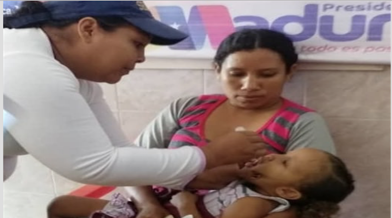En el municipio Santa Bárbara de Monagas inició campaña de inmunización contra la polio