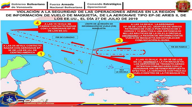 CEOFANB alerta sobre nueva incursión de aviones espías de EE.UU. en espacio aéreo venezolano