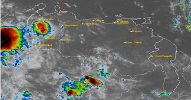 Pronóstico Inameh: Onda Tropical Nro. 20 ocasionará lluvias de intensidad variable en gran parte del país este domingo