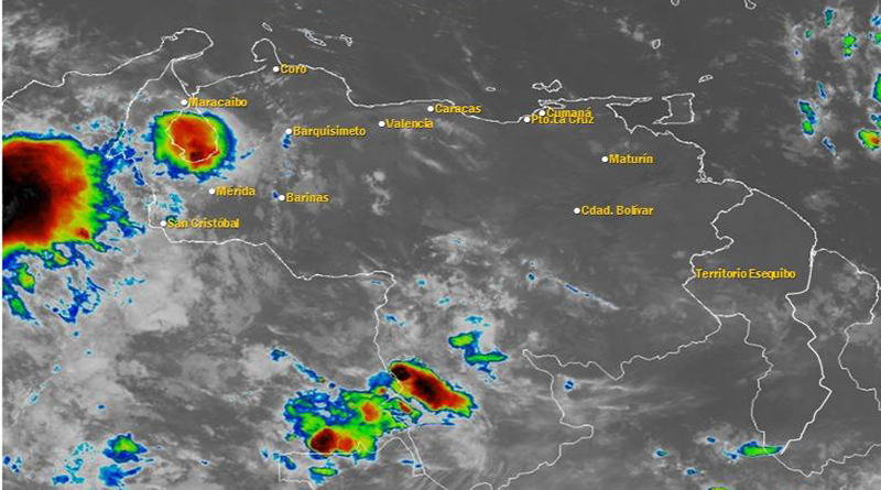 Pronóstico Inameh: Onda Tropical Nro. 20 ocasionará lluvias de intensidad variable en gran parte del país este domingo