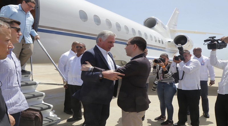 Llega a Venezuela el presidente de la República de Cuba Miguel Díaz Canel