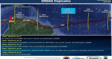 Inameh: precipitaciones de intensidad variable en varios estados del país