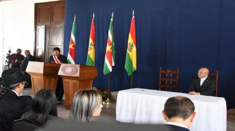 Bolivia y Surinam fortalecen cooperación bilateral