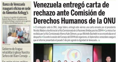 Lea aquí las portadas de medios venezolanos de este 13Jul