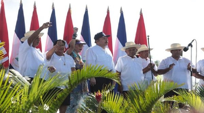 presidente Daniel Ortega recordó a los héroes y mártires del repliegue táctico a Masaya que derrocó el Gobierno dictatorial de Anastasio Somoza en 1979 (Foto: @SoySandinista19)