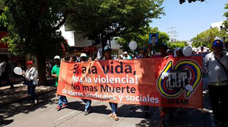 Central Unitaria de Trabajadores colombiana denuncia atentado contra defensor de DD.HH