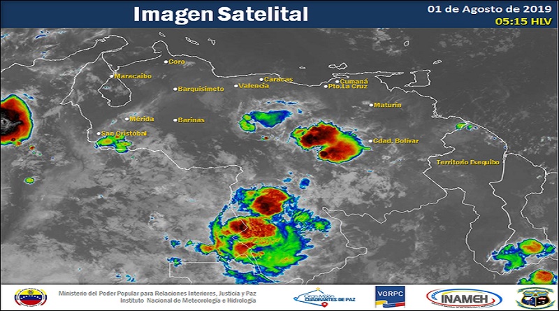 Jueves con precipitaciones de intensidad variable en varios estados del país