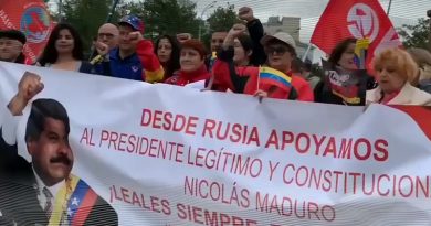 En Rusia miles de personas exigen a EE.UU. levantar bloqueo criminal contra Venezuela