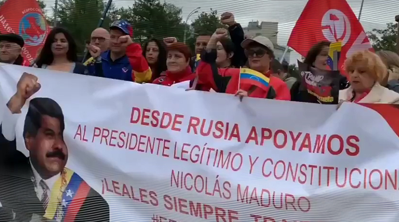 En Rusia miles de personas exigen a EE.UU. levantar bloqueo criminal contra Venezuela