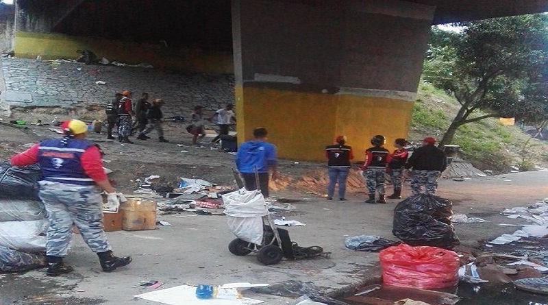 Misión Negra Hipólita captó a 21 personas vulnerables rescatadas este fin de semana en calles de Caracas (Foto FMNH)