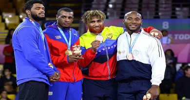 Luillys Pérez se colgó el bronce en la lucha grecorromana 97 kg