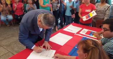 Más de cuatro mil firmas aportan trabajadores del Min. Comercio Nacional para campaña #NoMásTrump