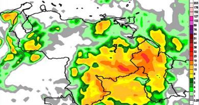 Se prevé abundante nubosidad y precipitaciones de intensidad variable para este domingo