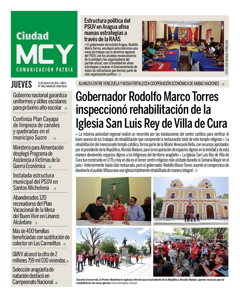 Estas son las portadas de los medios impresos venezolanos de este 22 de agosto Estas son las portadas de los medios impresos venezolanos de este 22 de agosto