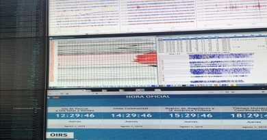 Sismo de 6,6 se registró en la zona central de Chile