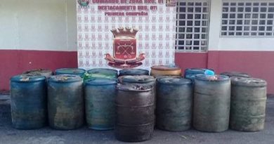 GNB retiene más de4.800 litros de combustible en Delta Amacuro