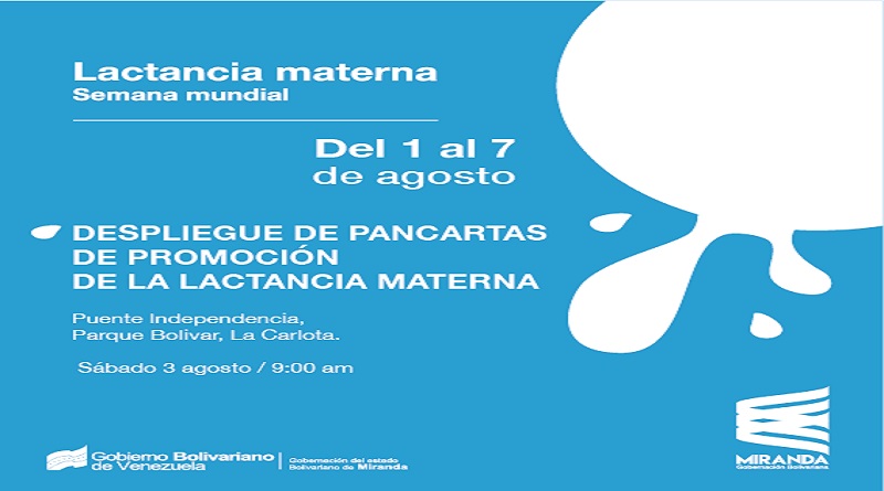 Gobierno Bolivariano de Miranda promueve la lactancia materna