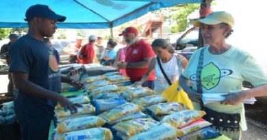 Al menos 230,7 toneladas de alimentos se distribuyeron en cinco ejes de Miranda