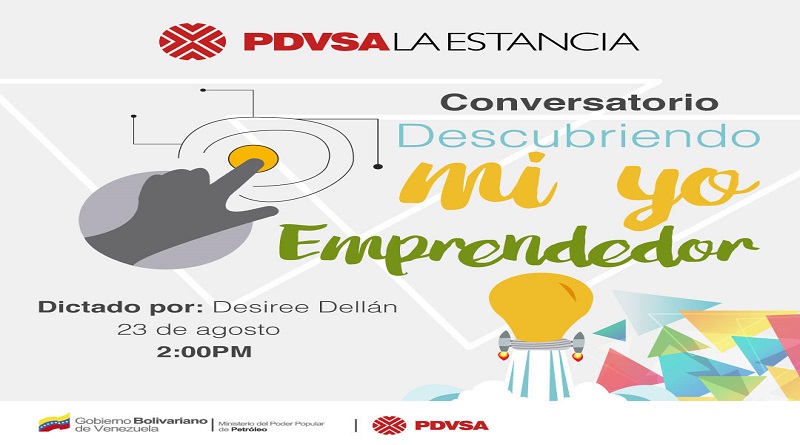 Pdvsa la Estancia presenta conversatorio Descubriendo mi yo Emprendedor
