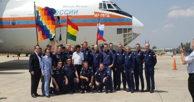 Llega a Bolivia avión bombero ruso Ilyushin II-76 para apagar fuego en la Amazonia