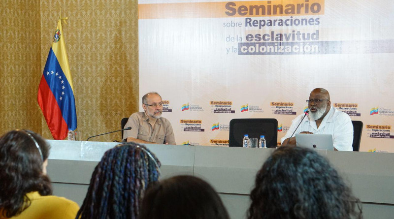 Debaten en Seminario exigencia de resarcir daños de colonización y esclavitud en Caracas