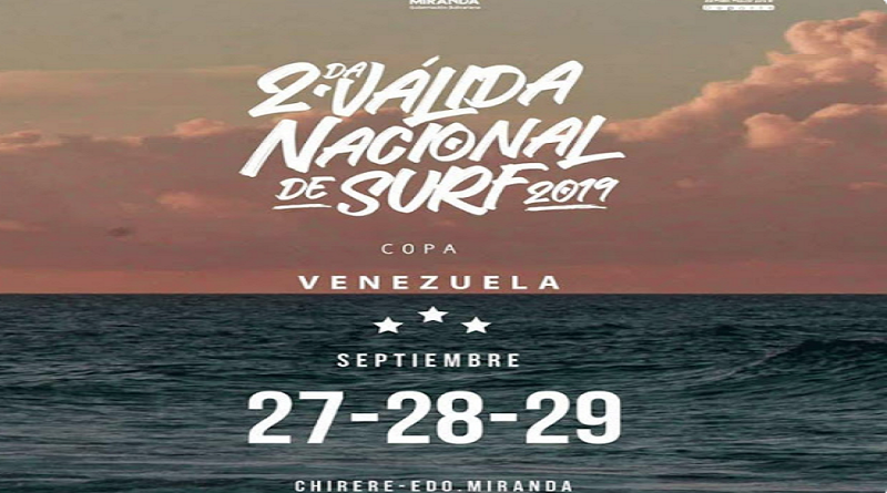 El 27SEP arranca 2da Válida Nacional 2019 de Surf en playa Chirere en Higuerote