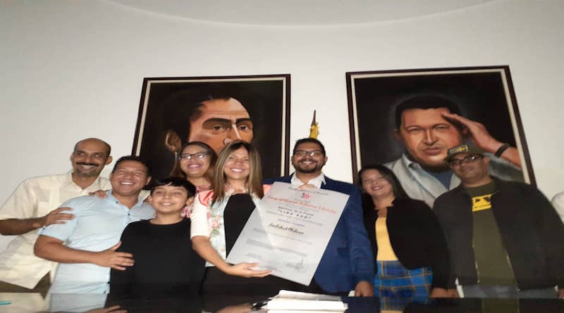 Lideresas venezolanas reciben Premio Municipal Heroína de la Patria Lina Ron 2019