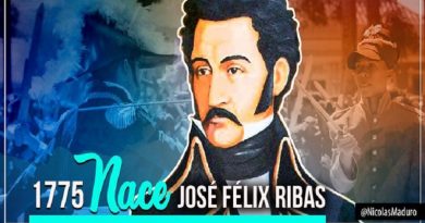 Presidente Nicolás Maduro celebra los 244 años del natalicio del prócer de la independencia de Venezuela José Félix Ribas