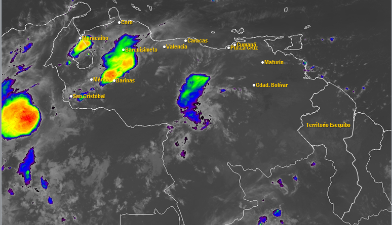 Prevén lluvias en occidente y llanos centrales del país por paso de Onda Tropical N°43