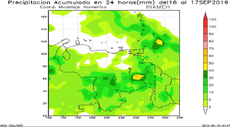 Onda tropical 44 provocará precipitaciones al occidente del país  
