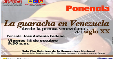 Realizan conversatorio sobre la Guaracha en Venezuela desde la prensa venezolana del siglo XX