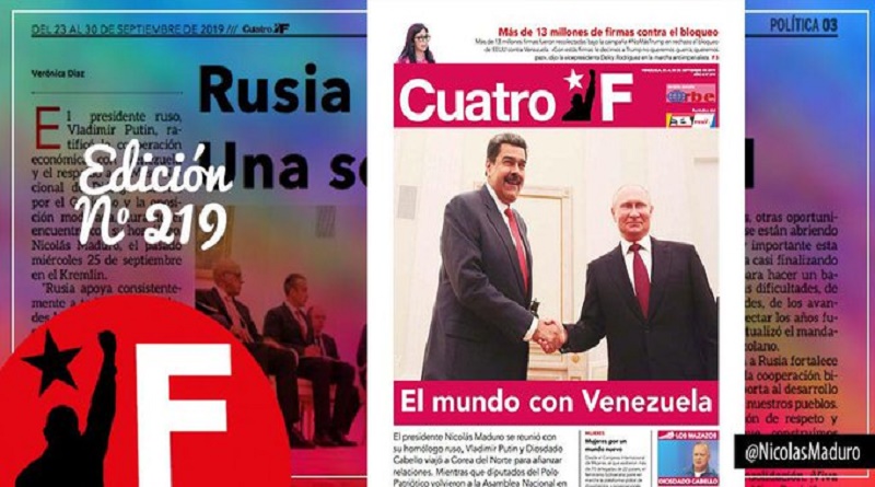 Edición Nº 219 del Cuatro F analiza sobre las agresiones imperiales contra Venezuela