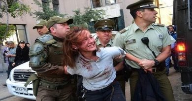 Fotos crudas: La fuerte represión contra el pueblo chileno en el “oasis” de Sebastián Piñera
