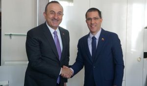Canciller Arreaza se reunió con el canciller de la República de Turquía, Mevlüt Çavuşoğlu, para reforzar la cooperación y amistad entre ambos pueblos