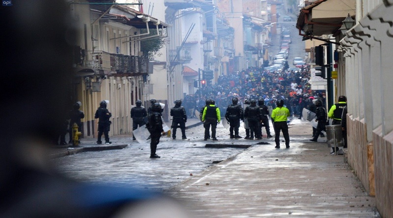 A 8 sube el número de muertos por represión militar y policial en Ecuador