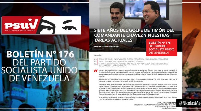 Boletín 176° del PSUV analiza los vientos de revolución en el mundo occidental