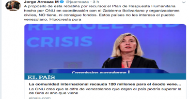 Canciller Arreaza repudia postura de Mogherini sobre Plan de Respuesta Humanitaria de la ONU