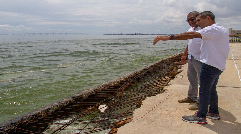 Comienzan trabajos de sustitución de baranda costera en parque La Vereda del Lago de Maracaibo