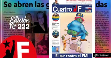 Edición N° 222 del CuatroF muestra resurgimiento de los pueblos contra el neoliberalismo