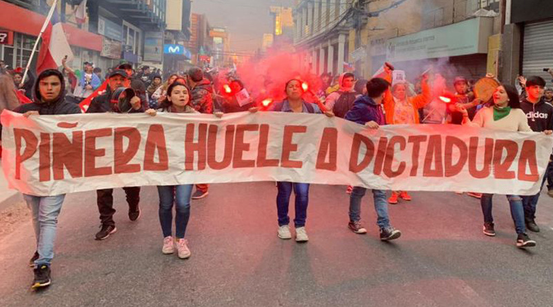 Organizaciones y partidos políticos llaman a huelga general tras estallido social en Chile
