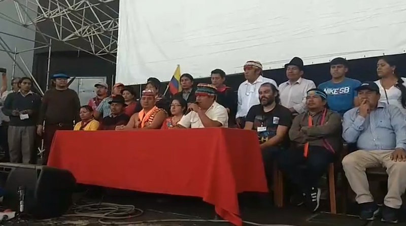Movimiento indígena de Ecuador espera normalización de tarifas de combustibles y pasajes para este martes