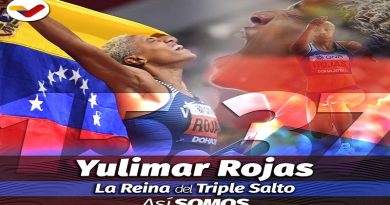 Pueblo venezolano recibirá este miércoles a su bicampeona mundial Yulimar Rojas